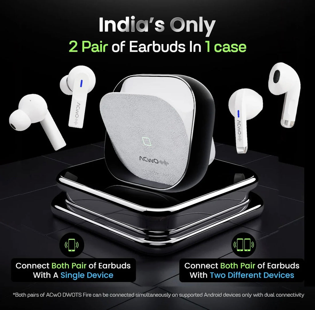 These Earbuds doesn't go inside your ear sound amazing DWOTS Fire ~ 4 earbuds in 1 case!